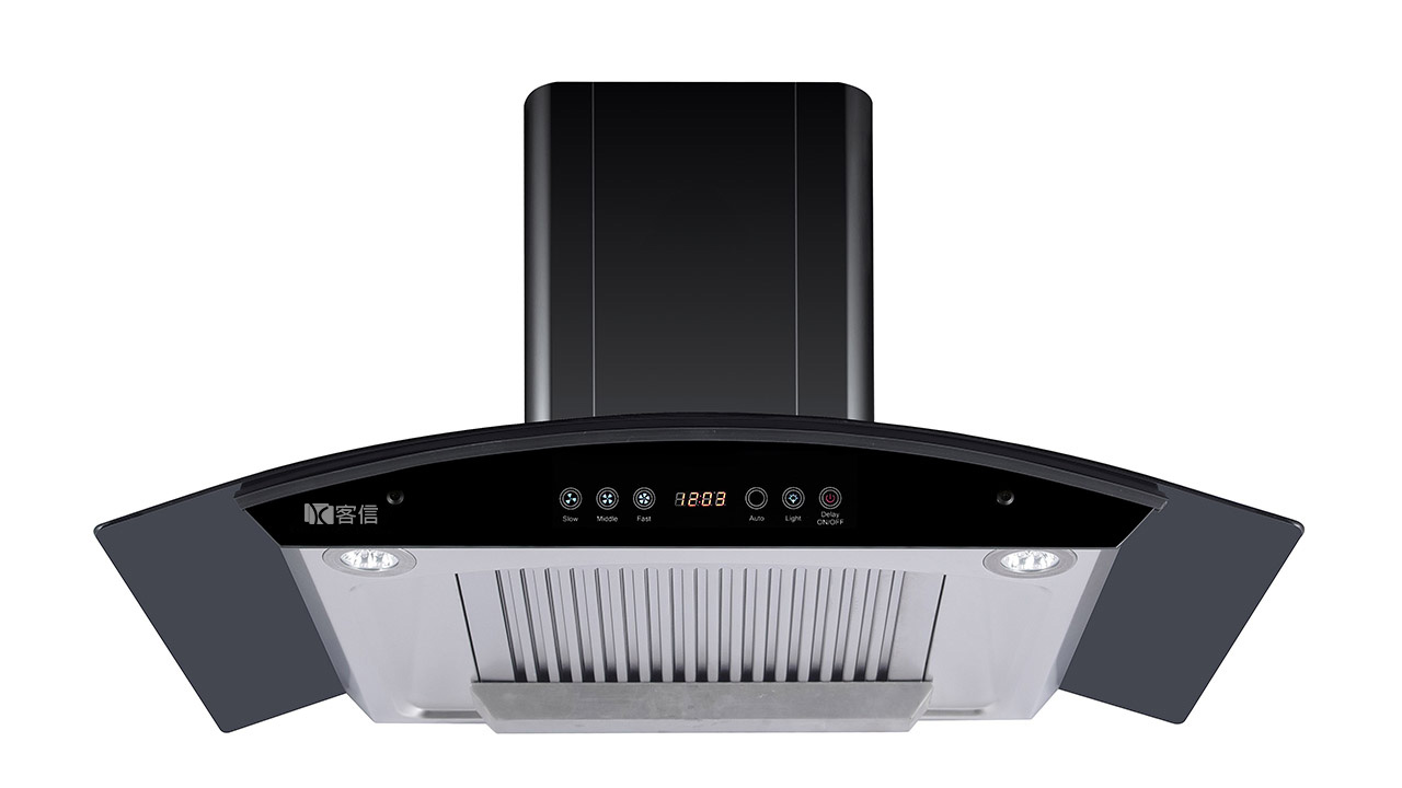 黑色不锈钢彩钢欧式抽油烟机